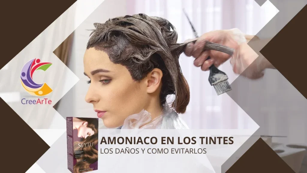 Mujer aplicándose tinte en el cabello con un pincel, usando el Tinte Permanente Sin Amoniaco de SeyTú.