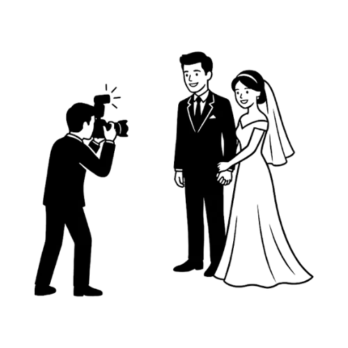 Black and Red Heart Wedding Logo (2)