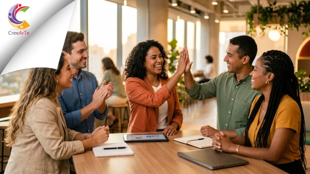 Emprendedor latino desarrollando hábitos de liderazgo en su negocio