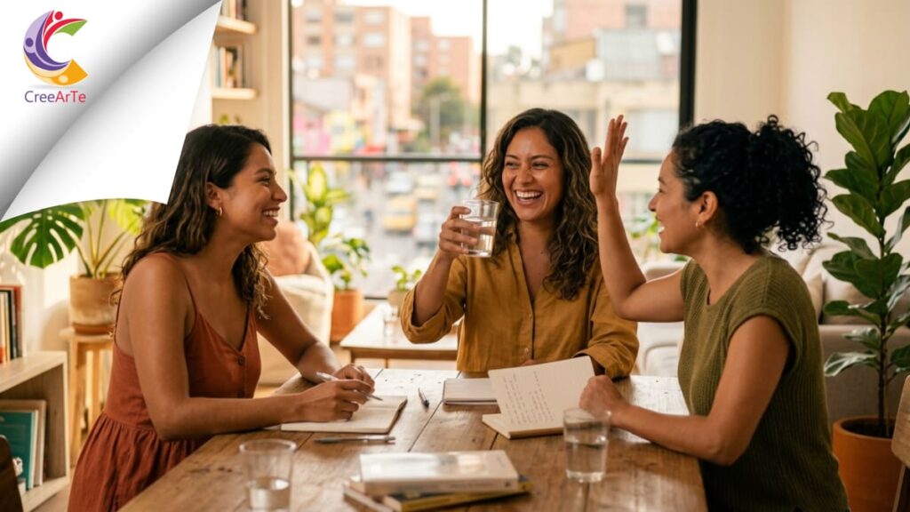 Emprendedor latino trabajando desde casa construyendo su negocio en red de mercadeo
